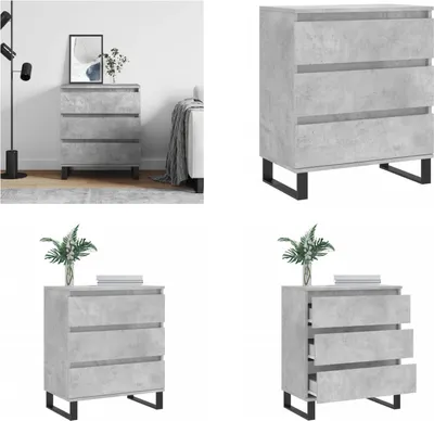 Produktbild von vidaXL Sideboard Betongrau 60x35x70 cm Holzwerkstoff - Sideboard - Sideboards - Lagerschrank - Buffet