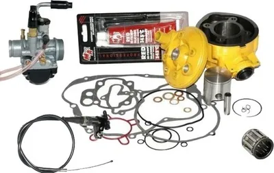 Produktbild von 70 Racing Zylinder KIT VERGASER Set für Fantic Supermoto 50 AM6 GELB Zylinderkit