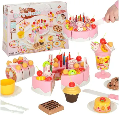 Produktbild von Aga Kindergeburtstagstorte + Zubehör 75 Stück Rosa