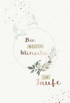 Produktbild von Taufe - Glückwunschkarte im Format 11,5 x 17 cm mit Umschlag