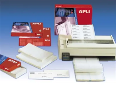 Produktbild von Apli zick-zack gefaltete Endlosetiketten 889x23'3 - 2500 Blatt- 12000 Etiketten