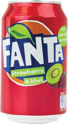 Immagine prodotto di Fanta gusto fragola e kiwi rinfrescante e frizzante 330ml