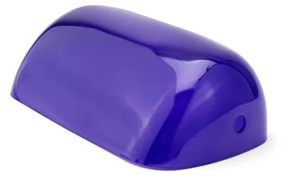 Ersatzglaskappe für Banklampen, Blau, 22,5x7x13 cm
