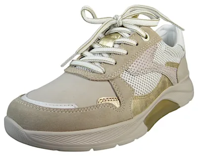 Produktbild von Gabor rollingsoft Damen sportlicher Schnürer in Beige, Größe 6