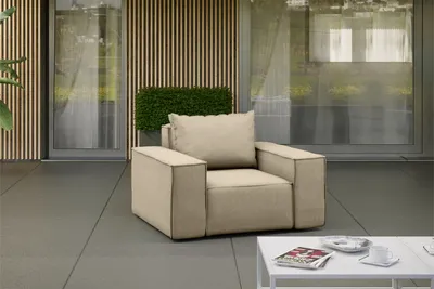 Produktbild von Kaiser Möbel Sessel für den Garten SONNE, die Terrasse, den Hof, gemütliche Beige