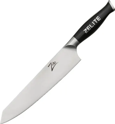 Produktbild von Zelite Kiritsuke Kochmesser, Profi Messer aus Deutschem Edelstahl, Japanisch Inspirierte Scharfe Messer für Küche, Scharfes Koch Messer zum Schneiden Hacken Zerkleinern, 22,8 cm Küchenmesser Scharf