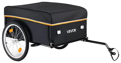 Produktbild von VEVOR Fahrrad Lastenanhänger, 40/45/72 kg Tragfähigkeit, Schwerlast Fahrradwagen, Faltbar und kompakt mit universeller Anhängerkupplung