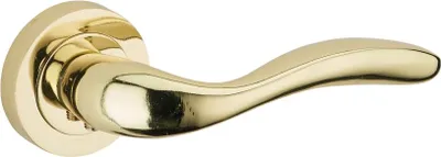 Image de Paire de béquilles pour porte, carré 7mm, laitonnée - THIRARD
