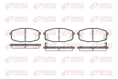 Produktbild von REMSA Bremsbeläge Satz Vorne Bremsklötze für KIA CARENS II (FJ) 1038.02