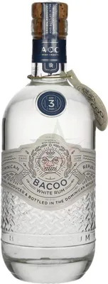 Produktbild von Bacoo 3 Years Old White Rum 43 %  0,70 lt.