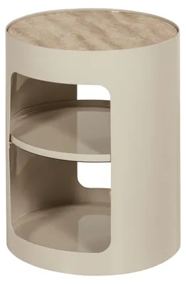 Produktbild von Olin Beistelltisch Metall/Marmor Hochglanz Sand