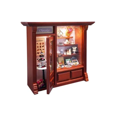 Obrázok produktu pre Miniatúrna čokoládovňa s osvetlením – séria Schaufensterladen 798