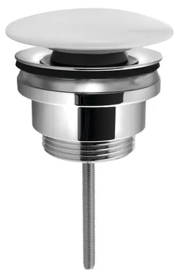 Obrázek produktu pro Odpadní sada 5/4", click-clack, keramická zátka, 5-65 mm, bílá