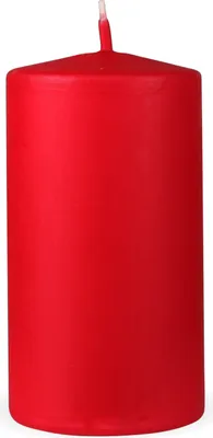 Zdjęcie produktu dla Świece filarowe HS Candle "Dark red", rozmiar Ø7 x 12 cm, świece woskowe o długim czasie palenia do 35 godzin - bezzapachowe świece filarowe - wiele kolorów/rozmiarów
