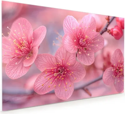 Produktbild von Küchenrückwand Spritzschutz Glas mit Motiv Blütenzauber 40 x 40 cm