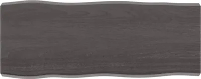 Productafbeelding van vidaXL Tafelblad 100x40x(2-6) cm, massief hout, behandeld, met boomrand - Tafelblad - Tafelbladen - Vervangend tafelblad - Eettafelblad