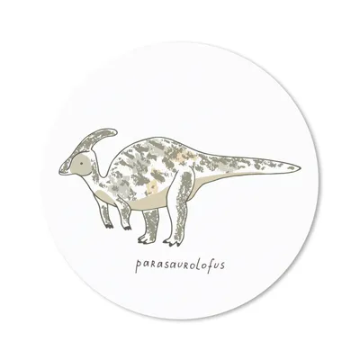 Produktbild von MuchoWow® Mauspad Mousepad Kinderzimmer- Parasausolophus - Dinosaurier - Junge - Mädchen - Kind 40x40 cm - Mousepads - Maus Mat - Pad - Mausunterlage - Schreibtisch Accessoires