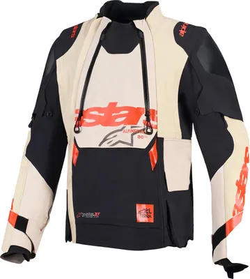 Immagine prodotto di Alpinestars Halo Pro Drystar XF giacca impermeabile in tessuto da moto, nero/beige, XL