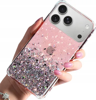 Obrázok produktu pre Puzdro pre iPhone 17 Pro, zadná strana s efektom brokátu + ochranné sklo 9H