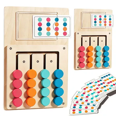 Produktbild von Holz Farbgedächtnisspiele, 2 Stück, für Senioren, Demenzaktivitäten