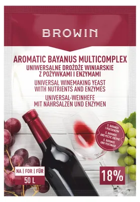 Produktbild von Browin Hefe Starterset für Obstweine, Aromatic Bayanus, 40 g
