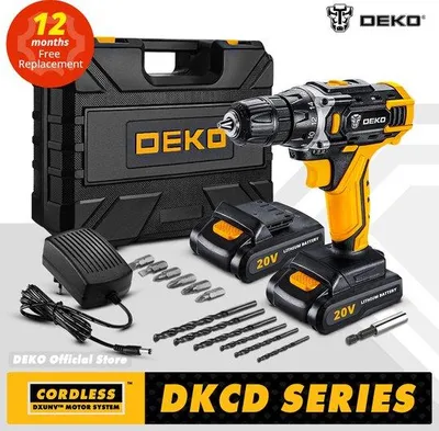 Obrázok produktu pre Akumulátorová vŕtačka 20 V lítium-iónová bezdrôtová žltá