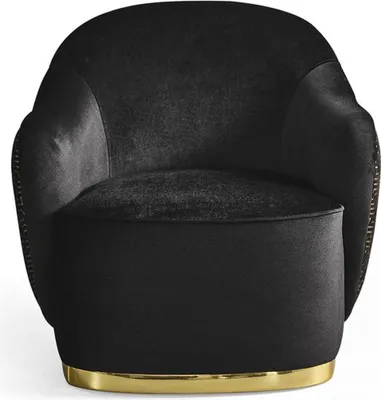 Produktbild von Sessel Wohnzimmer Couch Modern Textil Luxu Modern schwarz neu