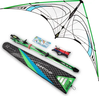 Produktbild von Lenkdrachen Prism Quantum 2.0 Mylar Blue - Green QUAMBG Blau 221 cm