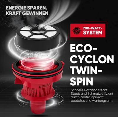 Produktbild von Clatronic® Staubsauger Beutellos | Beutelloser Staubsauger 700W | Bodenstaubsauger | Staubsauger inkl. Bürsten-/Fugendüse | BS 1308 rot