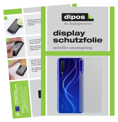 Produktbild von 1x Schutzfolie für Xiaomi Mi CC9 Rückseite matt Displayschutzfolie Folie Display Schutz dipos