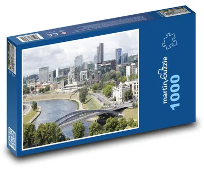 Zdjęcie produktu dla Puzzle 1000 Panorama Wilna nad Rzeką - martinpuzzle