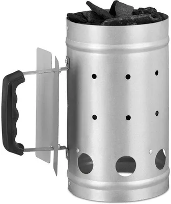 Immagine prodotto di Set iniziale per barbecue - Set iniziale per barbecue in metallo - 16 x 27 cm - Nero