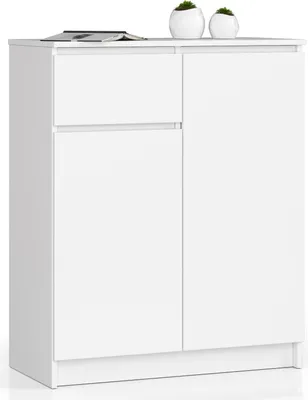 Immagine prodotto di Akord Mobile 2 Ante E 1 Cassetto Bianco 80X40X99 Cm