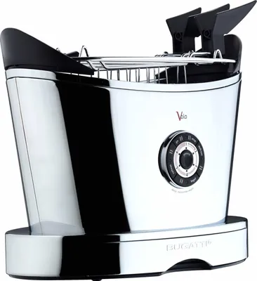 Obrázek produktu pro Bugatti Italy Volo, 2 krajíců, Chrom, Nerezová ocel, Knoflíky, 930 W, 230 - 240 V, 50 - 60 Hz
