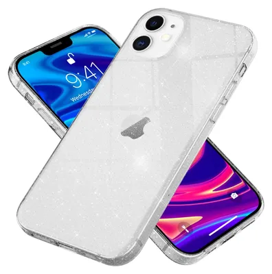 Zdjęcie produktu dla Etui z brokatem NALIA do iPhone'a 12 mini, błyszczące etui na telefon komórkowy, brokatowe etui ochronne, przezroczyste