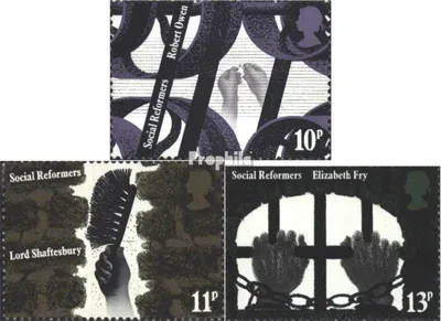 Produktbild von Briefmarken Großbritannien 1976 Mi 706-709 (kompl.Ausg.) postfrisch Sozialreformer
