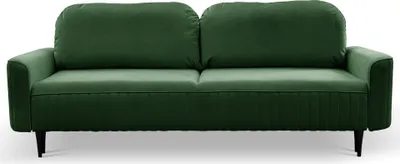 Produktbild von Sofa FILO mit Schlaffunktion, Schlafsofa, Wohnzimmersofa, Couch, Soffa, Bettsofa, Velours-Stoff – Grün VELLUTO 10