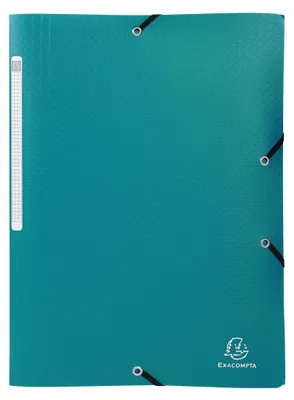 Produktbild von Sammelmappe Okap in Format DIN A4 mit 3 Klappen und Gummizug, aus PP 0,5mm Grün
