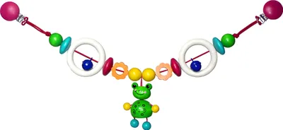 Produktbild von Wagenkette Frosch Toni aus Holz, ca. 47 cm