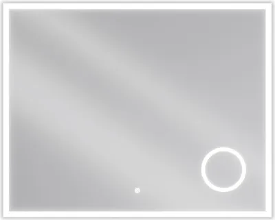 Obrázok produktu pre Mexen Kala kúpeľňové zrkadlo s podsvietením s kozmetickým zrkadielkom 100 x 80 cm, LED 6000K, ochrana proti zahmleniu - 9820-100