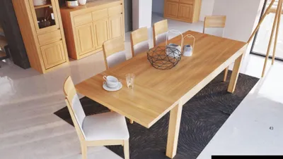 Produktbild von Massivholz Konferenztisch Esszimmer Echtholz Buche Esstisch