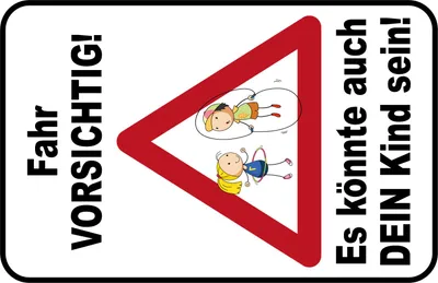 Produktbild von vianmo Blechschild 18x12 cm Fahr Vorsichtig Es könnte auch dein Kind sein