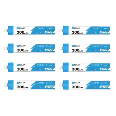 Produktbild von BetaFPV BT2.0 Drohnen Batterie Akku Set 1S 3,8V 300mAh 8er-Pack