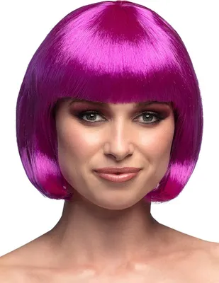 Produktbild von Pagenschnitt violett - Kostüm Perücke für Fasching