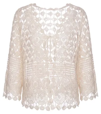 Immagine prodotto di Giacca da donna in maglia, marca ALEIDA, color beige, taglia XS