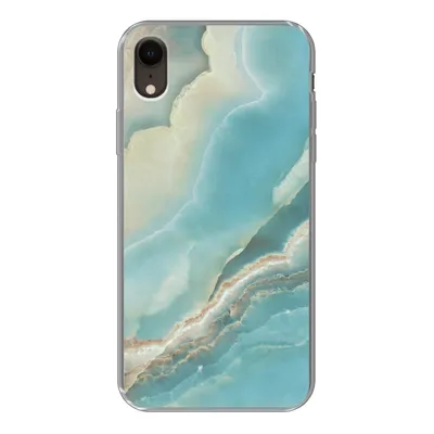 Produktbild von MuchoWow® Handyhülle Schutzhülle Hülle für iPhone XR Naturstein - Mineralien - Chic Silikon Softcase Handy Hülle - Schutzdeckel