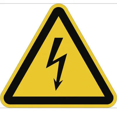 Produktbild von Dreifke® Schild Warnung vor elektrischer Spannung ISO 7010, Alu, 400 mm SL