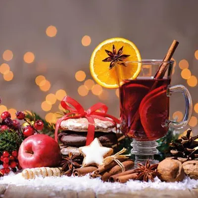 Produktbild von Weihnachten - Cocktail Servietten 25 x 25 cm – 3-lagig – 20
