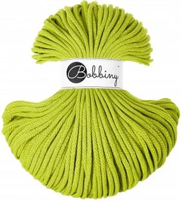 Obrázok produktu pre Bobbiny Premium Braided Cord 5 mm 100 m Dopamine Lime Špagát