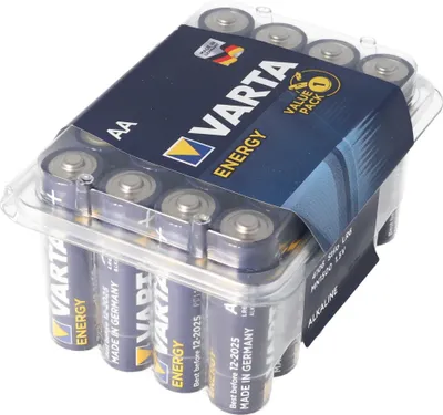 A package of VARTA AA batteries.